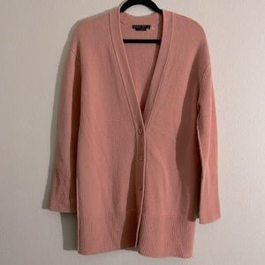 Alice + Olivia Louie V-Neck Oversized Wool & Cashmere-Blend Cardigan XS